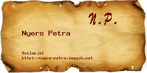 Nyers Petra névjegykártya